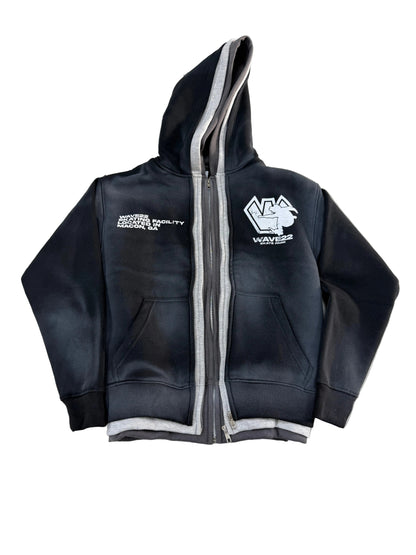 Wave22 Triple Zip-Up ‘Black’