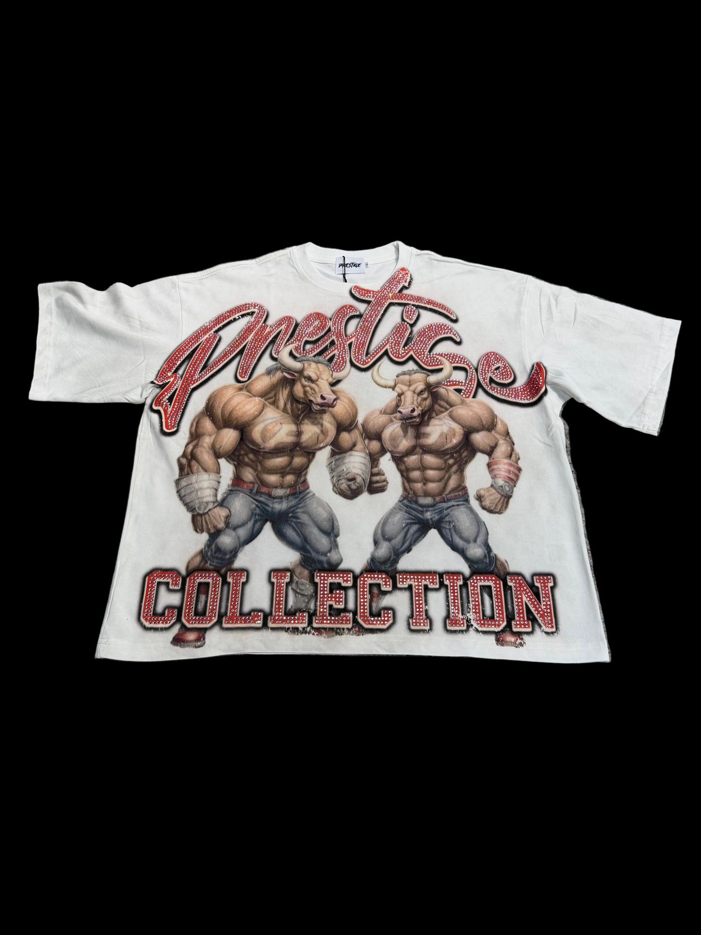 Prestige Bulls Bling Tee ‘White/Red’