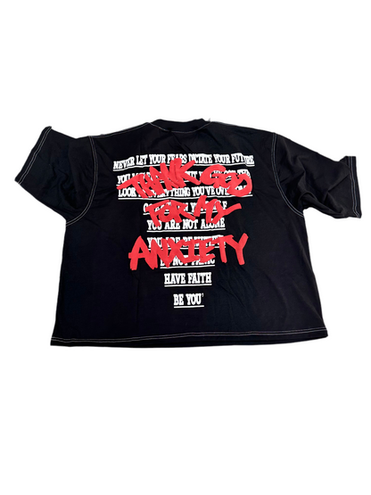 AfterLife Thank You Anxiety Crop Tee ‘Black’