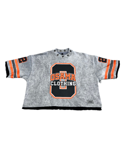 Osama Studios Double-Layered Crop Tee ‘Grey’