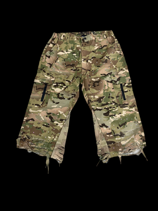 Afterlife Studded Jorts ‘Camo’
