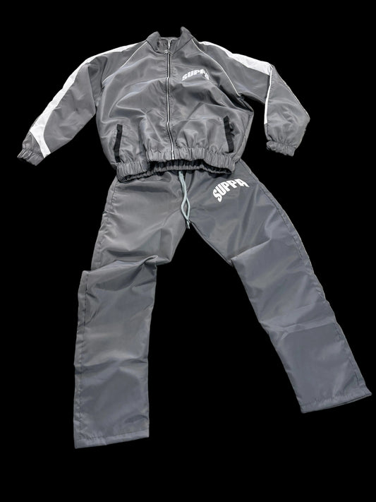 Suppa Tracksuit Set ‘Gray/White’