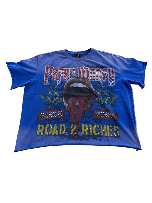 Paper Money Bling Tee ‘Blue’