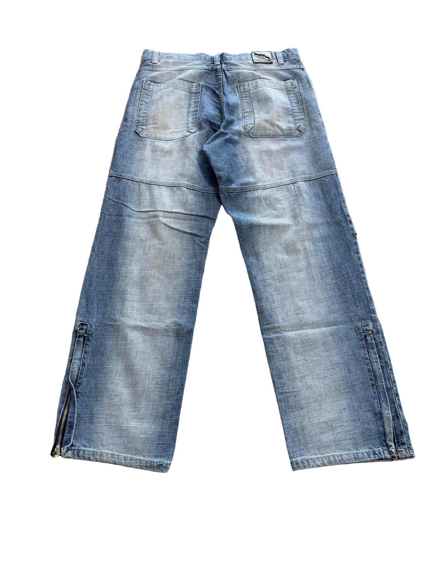 Phat Farm Wide-Leg Jeans ‘Light Wash’