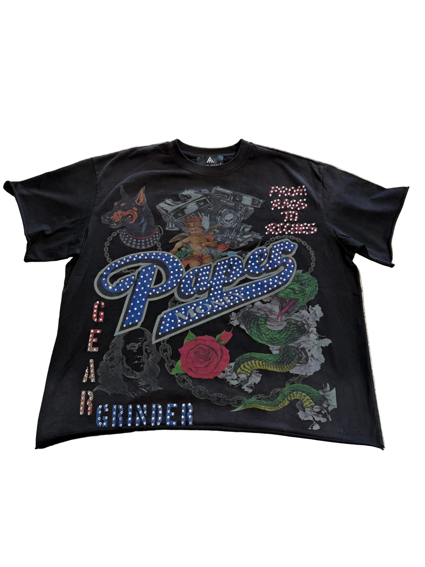 Paper Money Gear Grinder Bling Tee ‘Black’