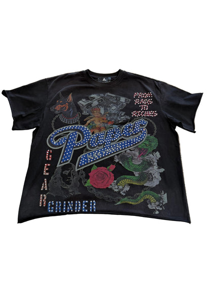 Paper Money Gear Grinder Bling Tee ‘Black’