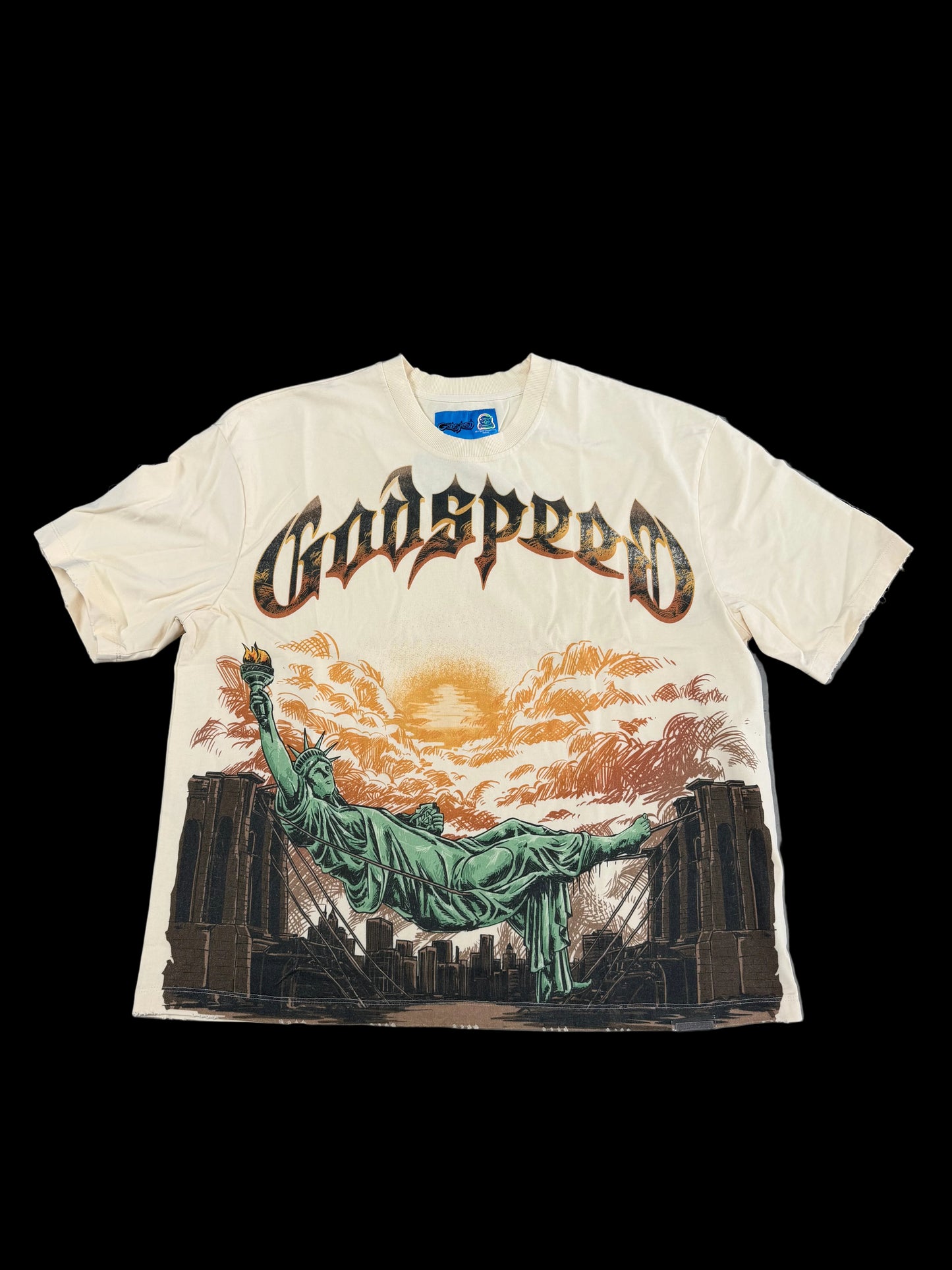 Godspeed Liberty Bridge Tee ‘Cream’