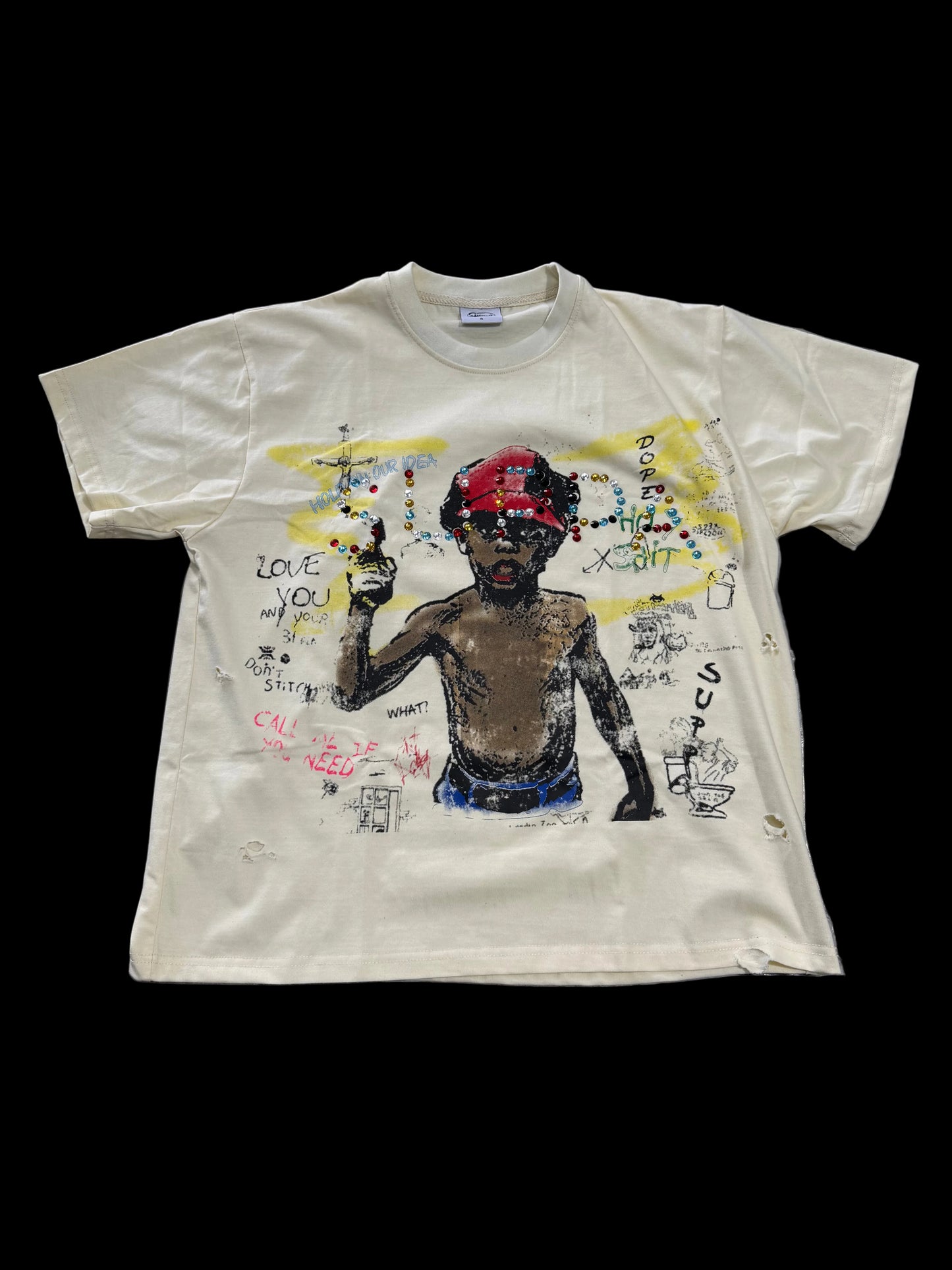 Suppa Holy Bling Tee ‘Butter’