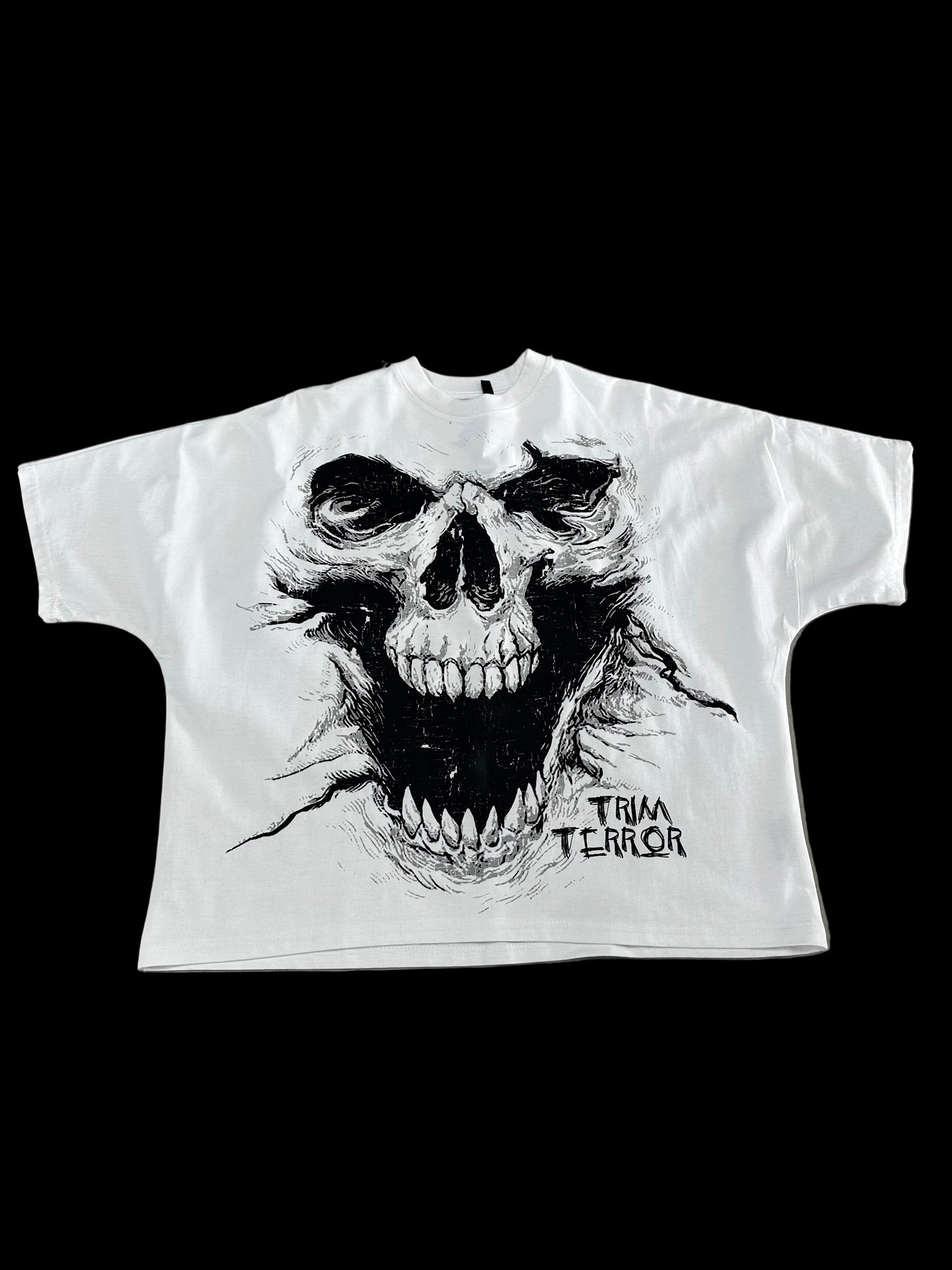 Trim World Terror Tee ‘White/Black’