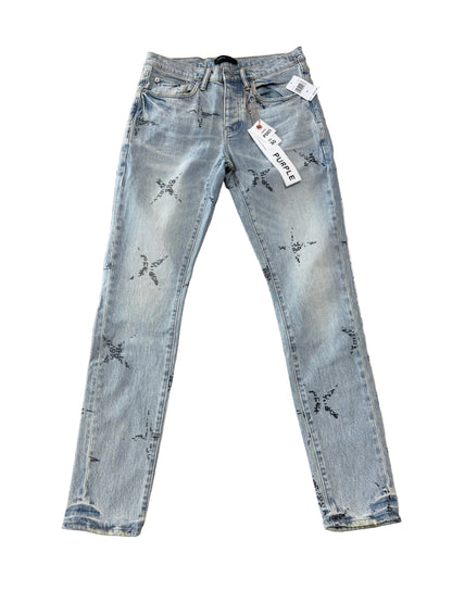 Purple Brand Monogram Skinny Jeans ‘Light Wash’