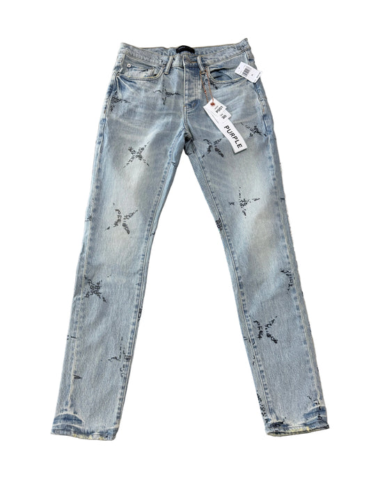 Purple Brand Monogram Skinny Jeans ‘Light Wash’