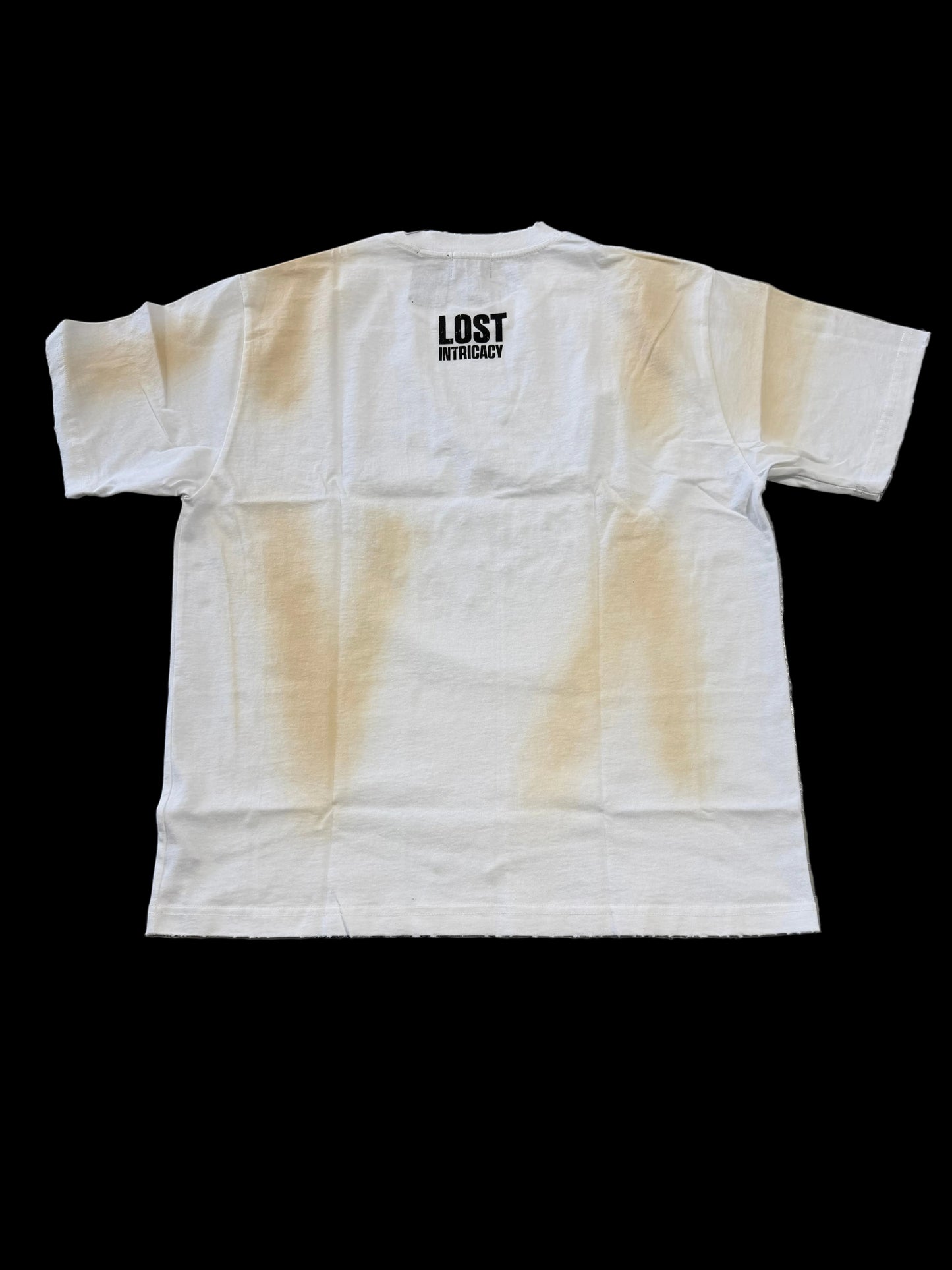 Lost Intricacy Logo Tee ‘Frayed White’