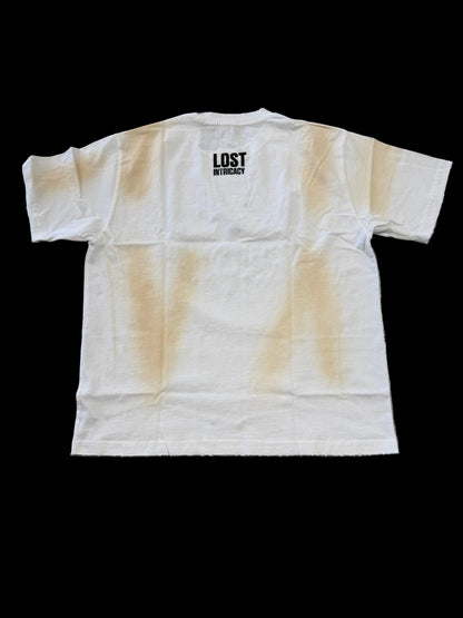 Lost Intricacy Logo Tee ‘Frayed White’