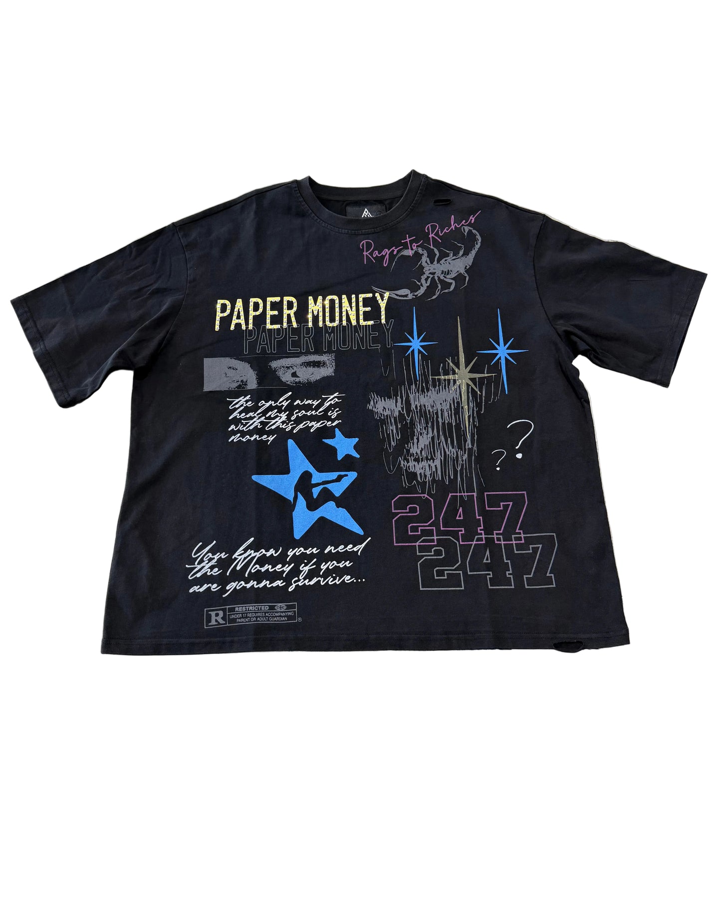 Paper Money Rated Tee ‘Black’
