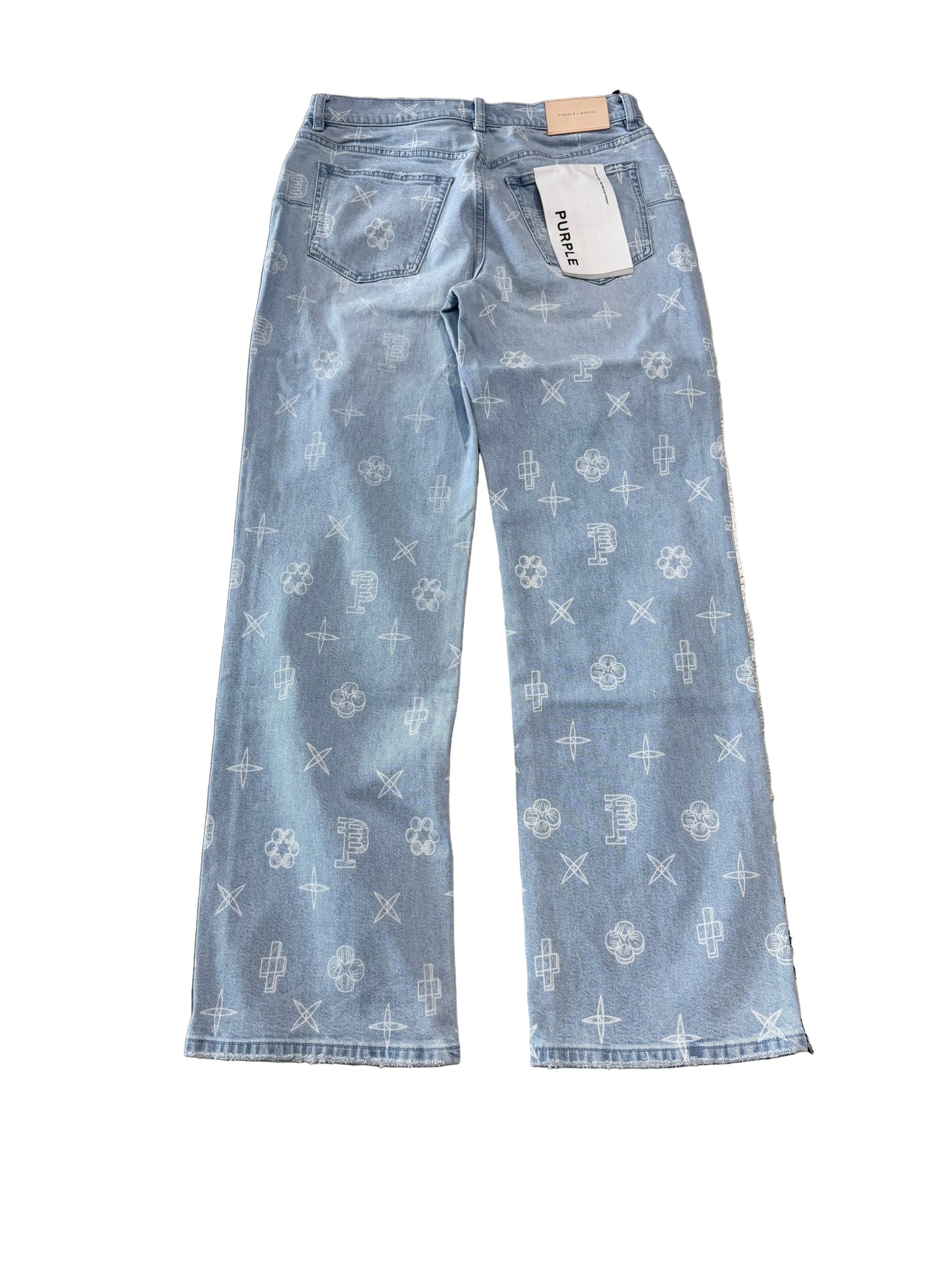 Purple Brand Sketch Mid-Rise Straight Jeans ‘Light Wash’