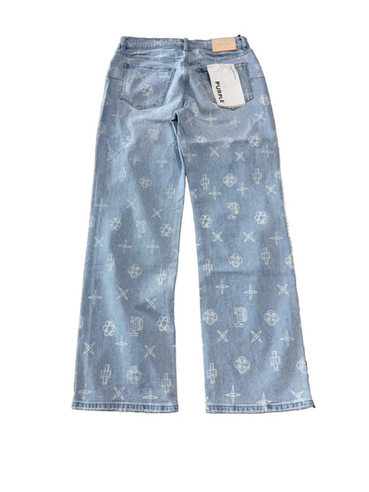Purple Brand Sketch Mid-Rise Straight Jeans ‘Light Wash’