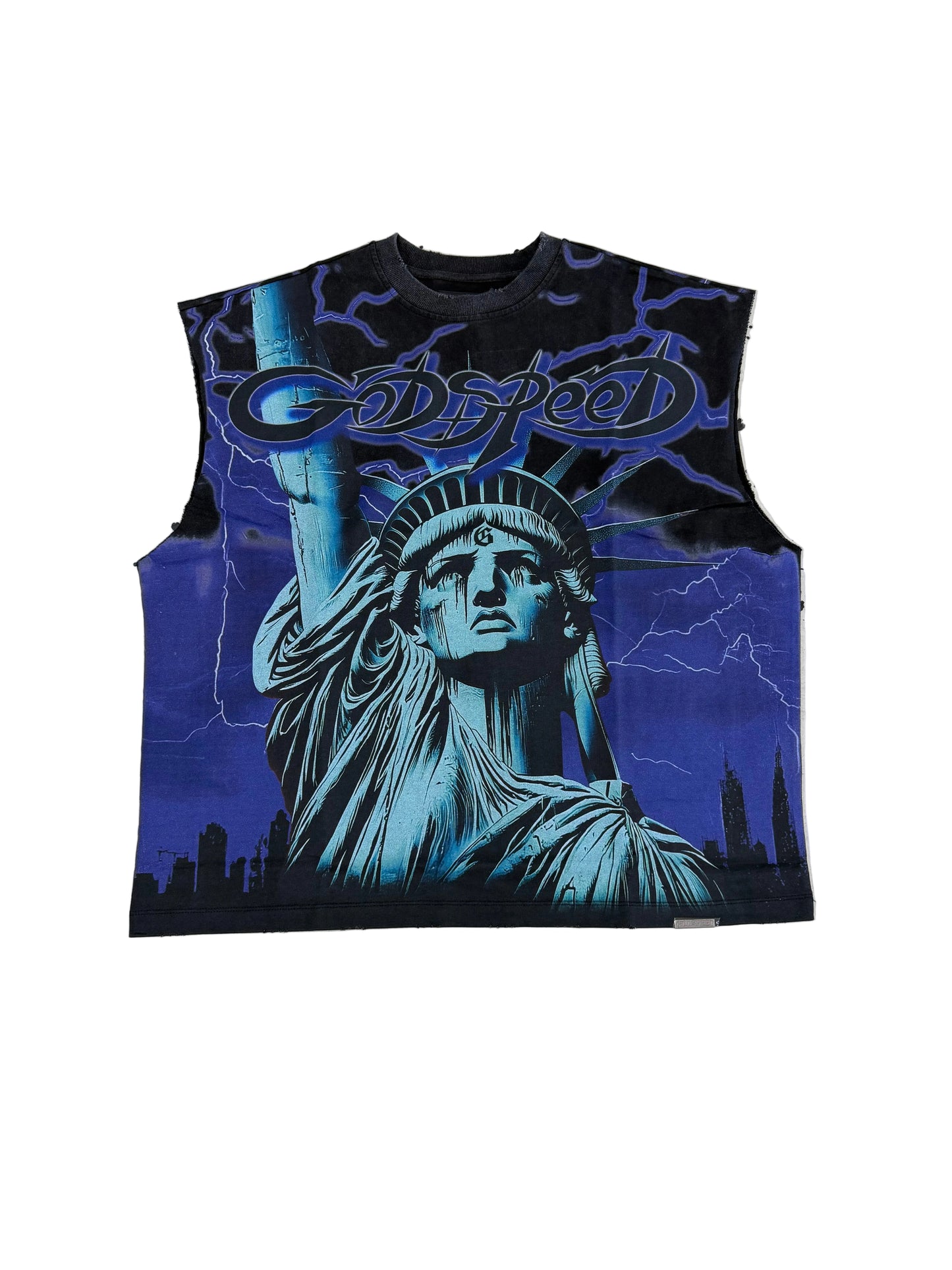 Godspeed Liberty Lighting Sleeveless Tee ‘Purple/Black’