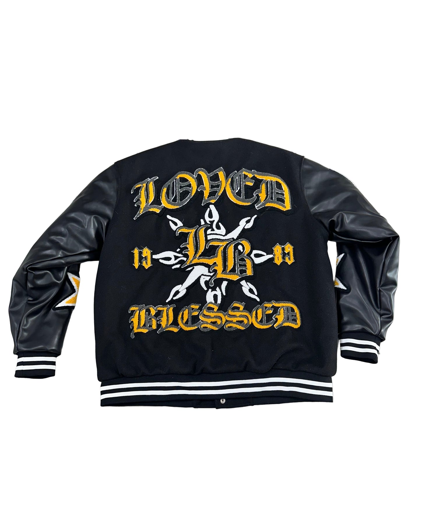 Love & Blessed Letterman ‘Black/Yellow’