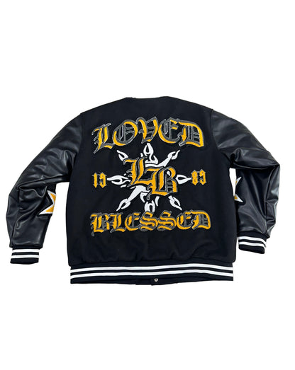 Love & Blessed Letterman ‘Black/Yellow’
