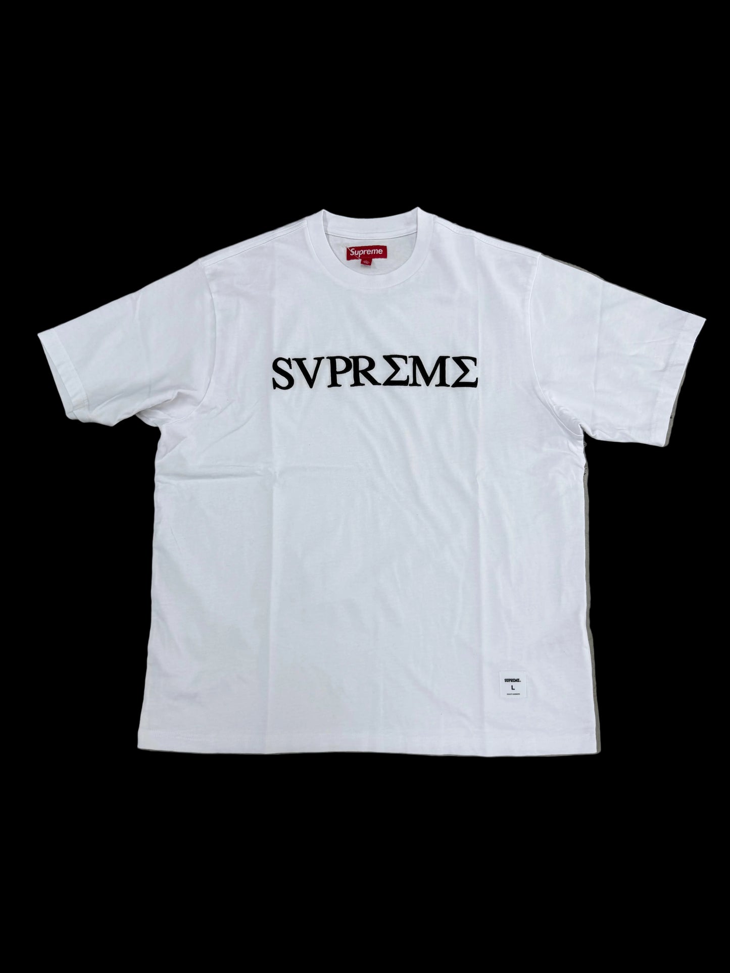 Supreme Greek Tee ‘White/Black’