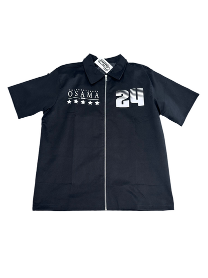 Osama Studios 24 Zip-Polo ‘Black/White’
