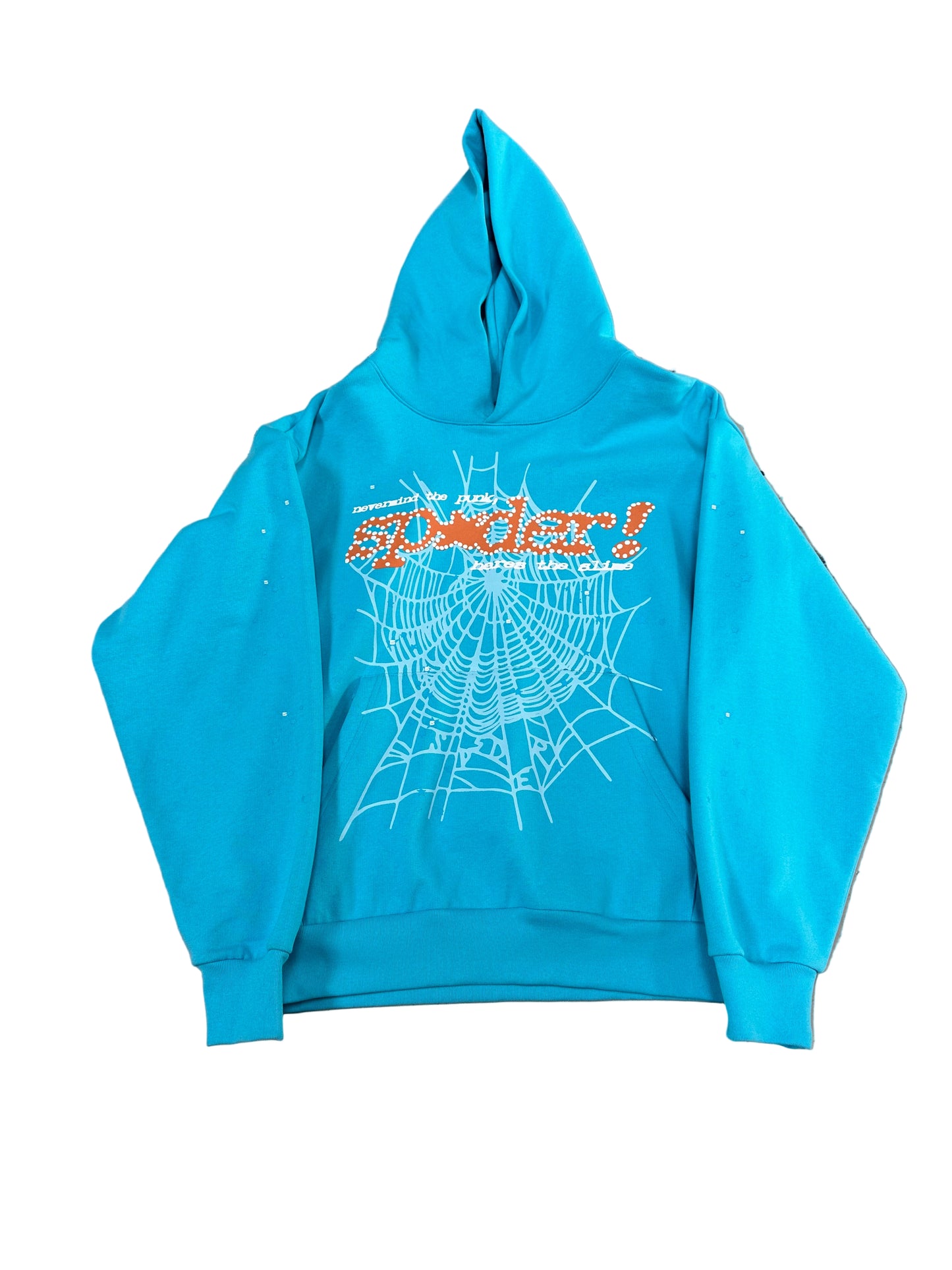 Sp5der Hoodie ‘Blue/Orange’