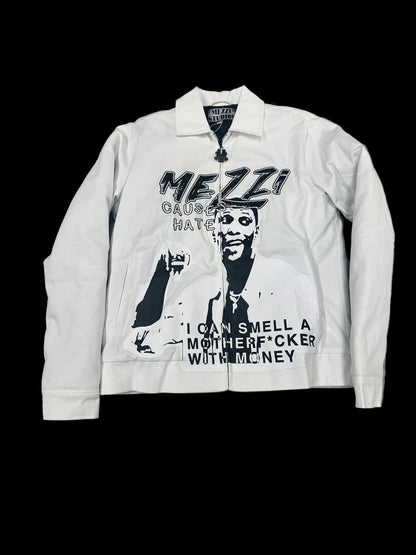 Mezzi Bomber Jacket ‘White/Black’