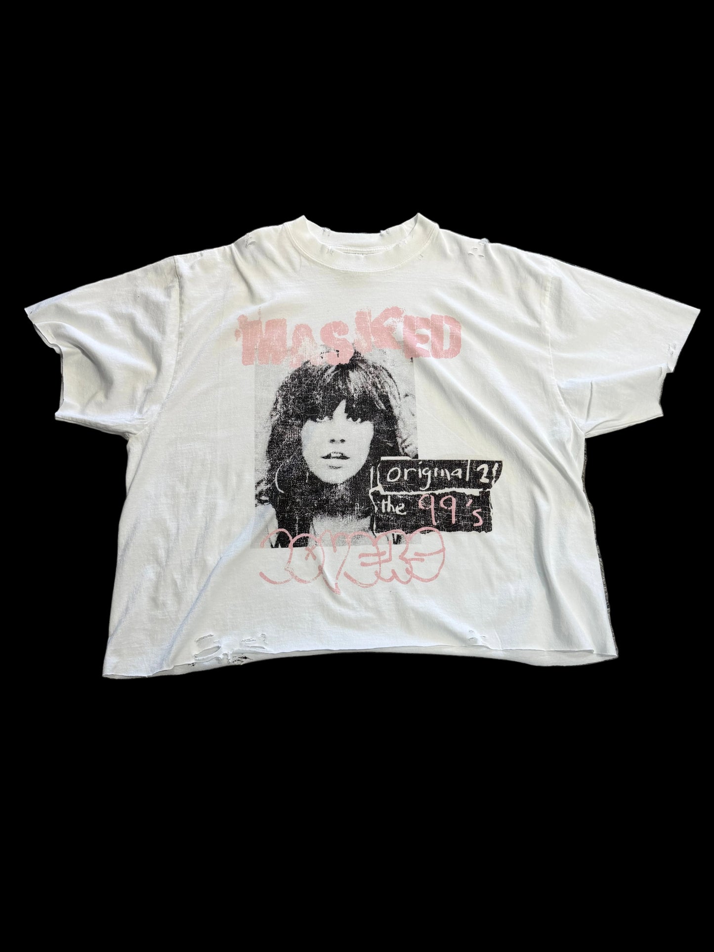 Masked 90s OG Tee ‘White/Pink’