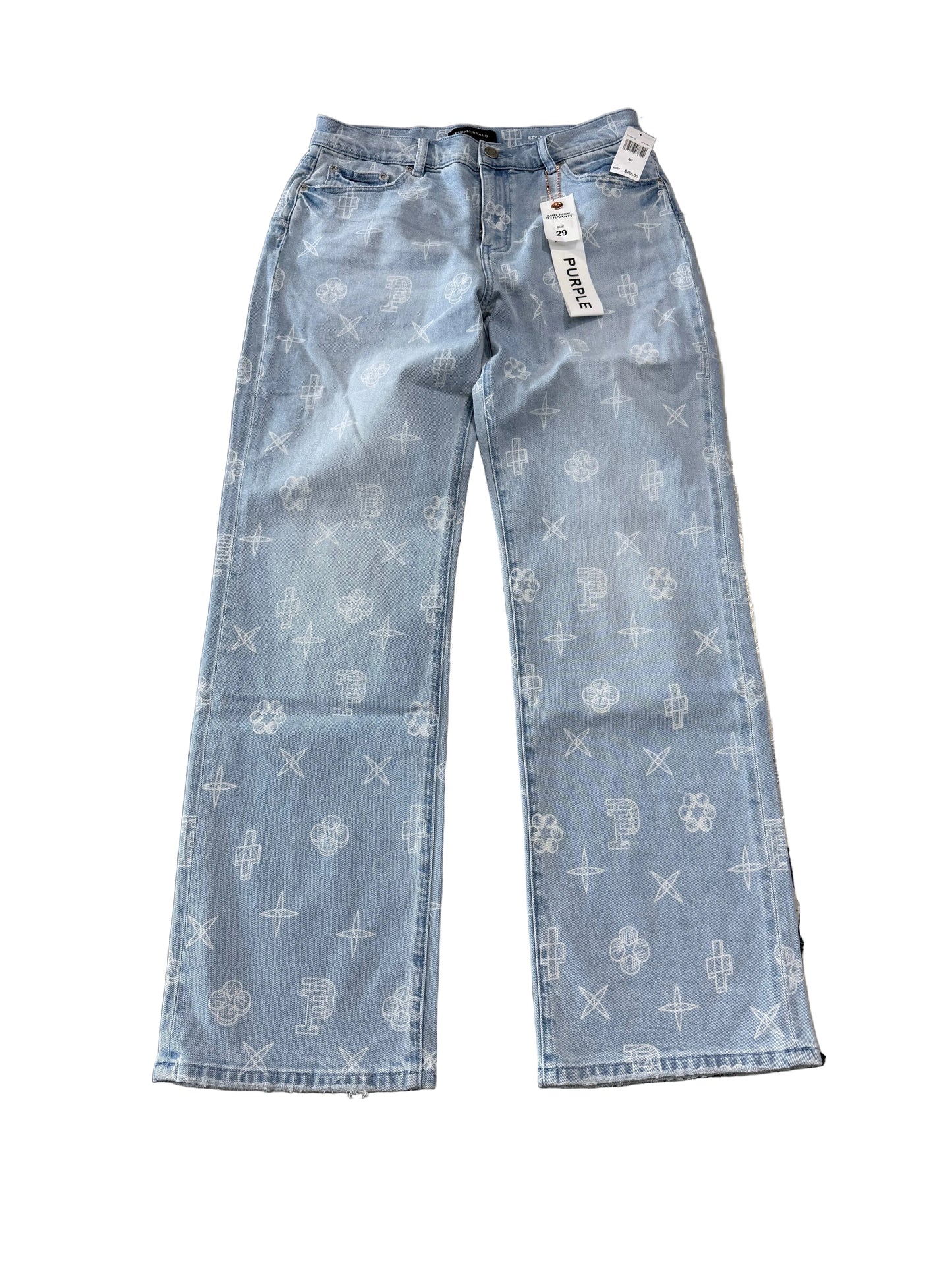 Purple Brand Sketch Mid-Rise Straight Jeans ‘Light Wash’