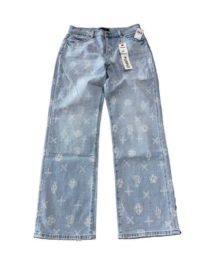 Purple Brand Sketch Mid-Rise Straight Jeans ‘Light Wash’