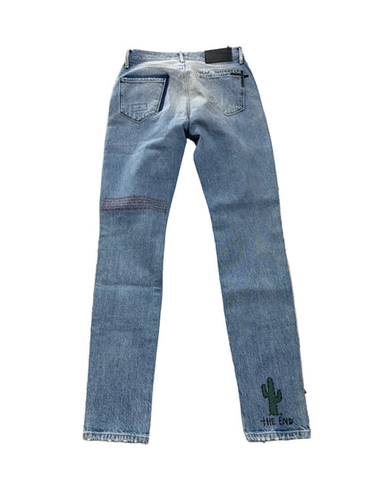 RTA dnd Distressed Skinny Jeans ‘Medium Wash’