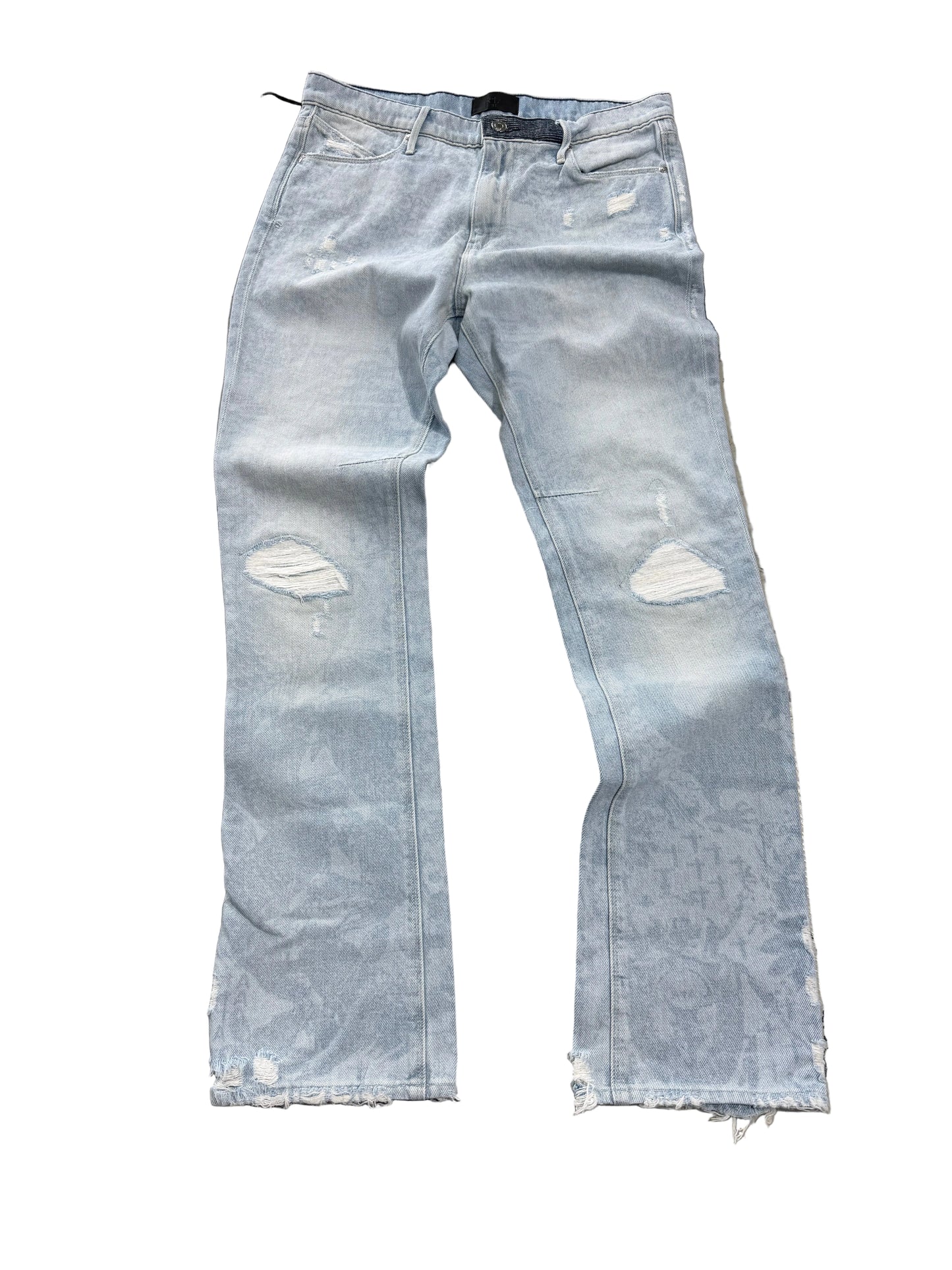 RTA Paisley Distressed Skinny Jeans ‘Light Wash’