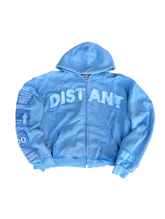 Distant Studios Zip-Up 'Blue'