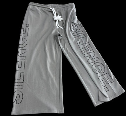 Silence Bling Sweats ‘Grey/Black’