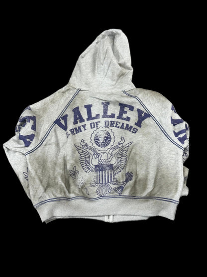 Vale Zip-Up Jacket ‘Grey/Blue’