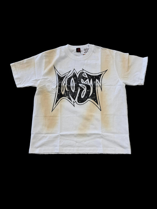 Lost Intricacy Logo Tee ‘Frayed White’