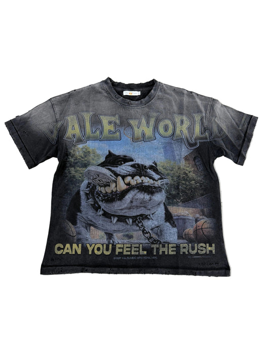Vale Feel The Rush Tee ‘Washed Black’