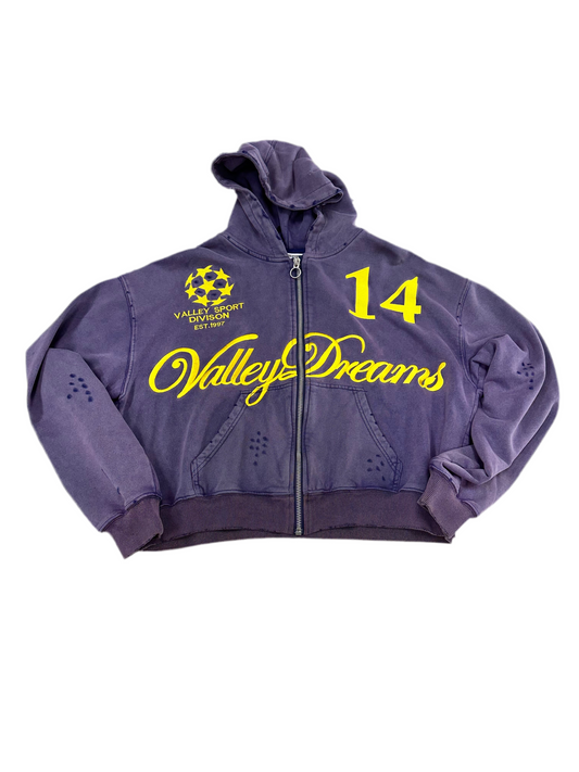 Vale Sports Division Zip-Up ‘Purple/Yellow’