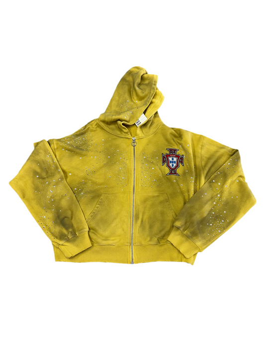 Vale Bling Cluster Zip-Up ‘Yellow’