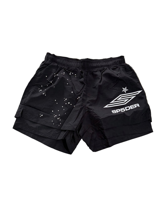 SP5DER Track Shorts ‘Black’