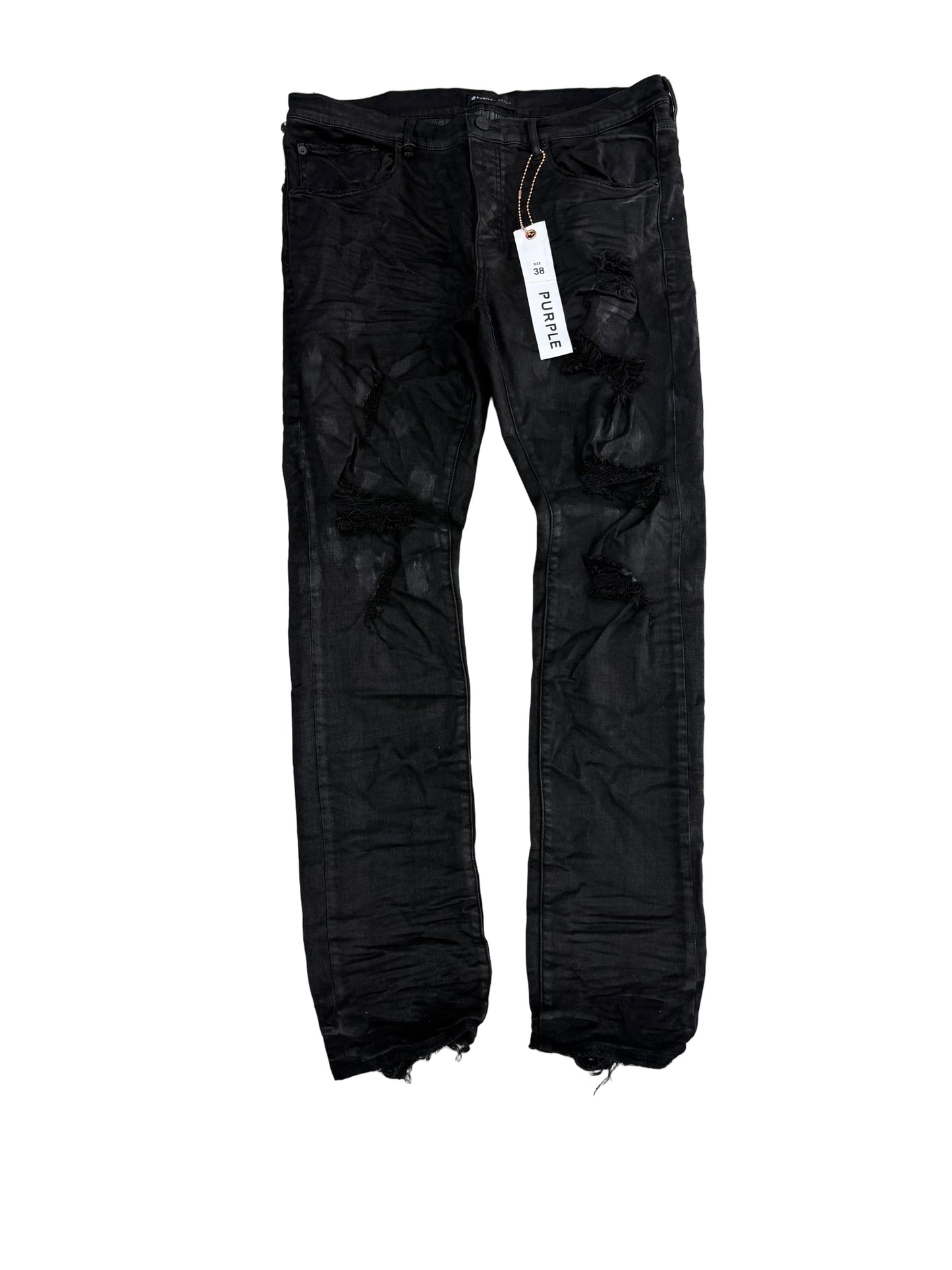 Purple Brand Distressed Skinny Jeans ‘Washed Black’