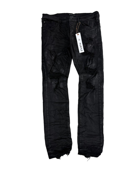 Purple Brand Distressed Skinny Jeans ‘Washed Black’