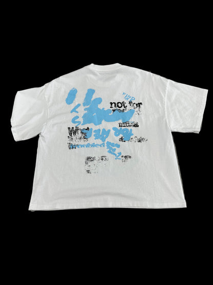 Troublesome Narcissist Tee ‘White/Light Blue’