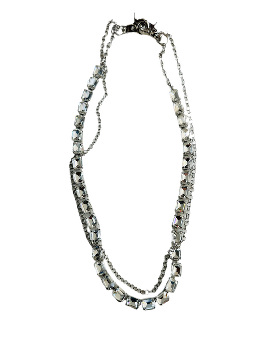 BVA Diamond Studded Wallet-Chain ‘Silver’