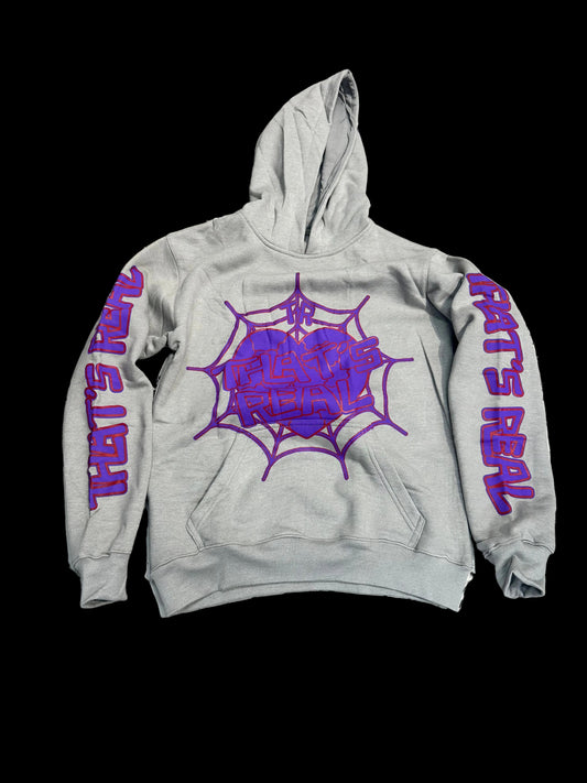 That’s Real Mutual Hoodie ‘Gray/Purple’