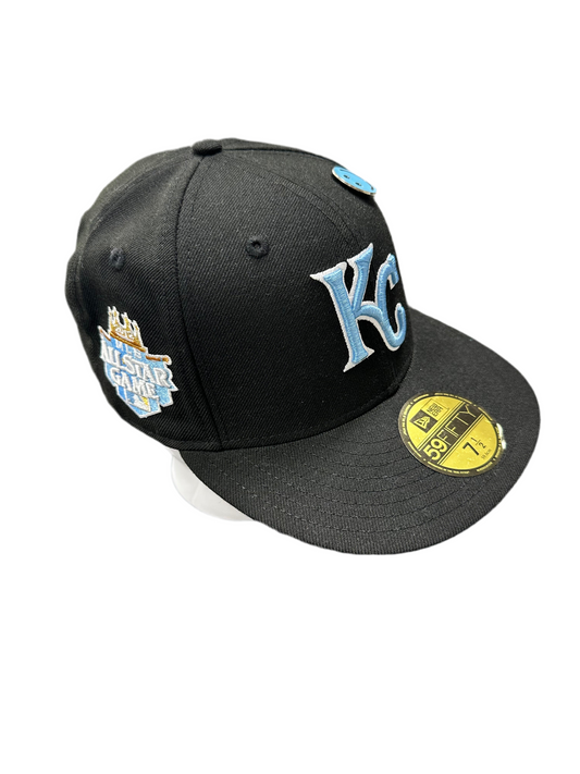 Kansas City Royals Fitted 7 1/2 ‘Black/Baby Blue’