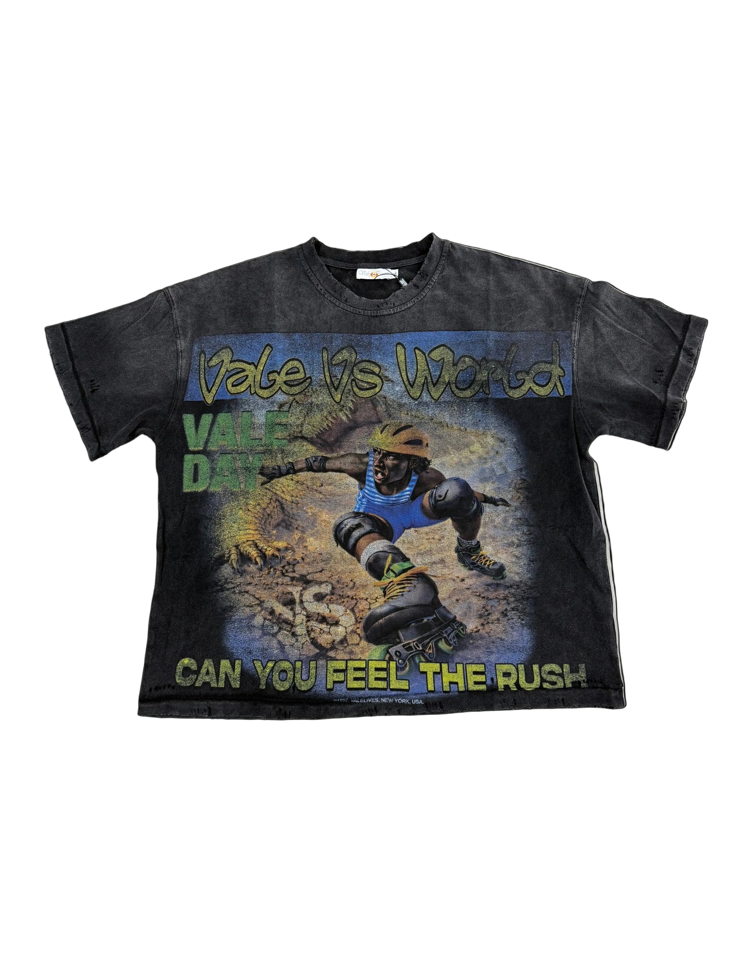 Vale Feel The Rush Tee ‘Washed Black’