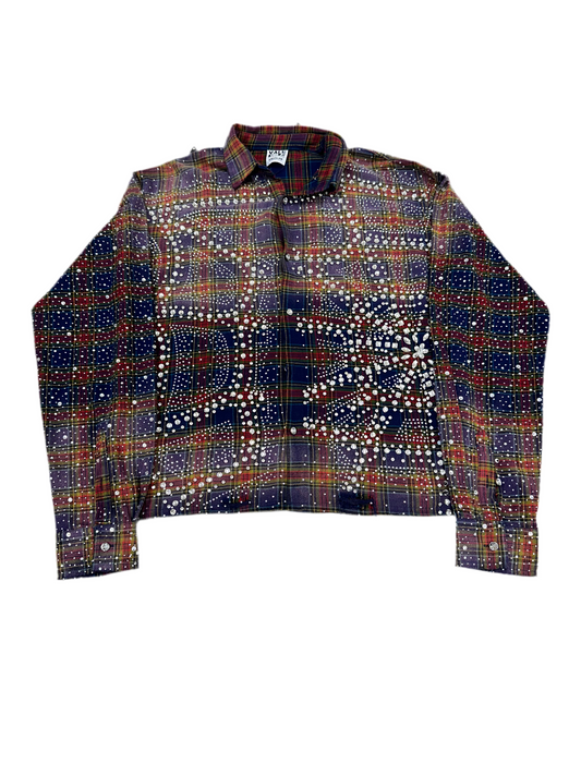 Vale Bling Flannel ‘Navy/Red’