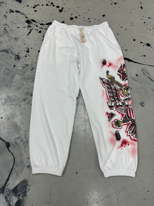 Vale Airbrush Sweats ‘White’