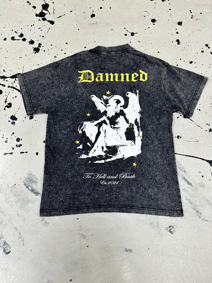 Damned Tee ‘Grey Ash/Yellow’